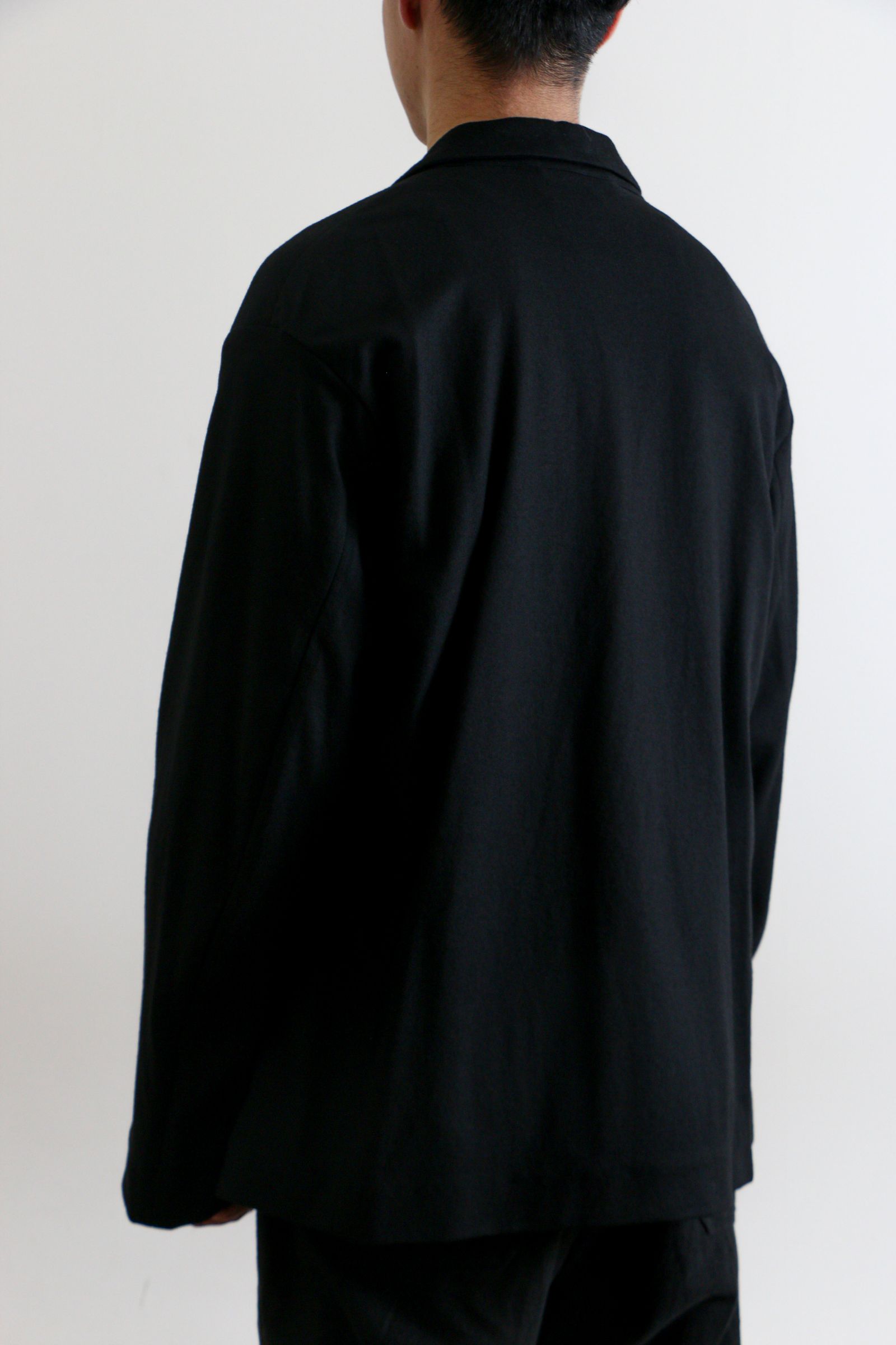 KANEMASA PHIL. - High Gauge Milled Wool Double Jacket BLACK ...