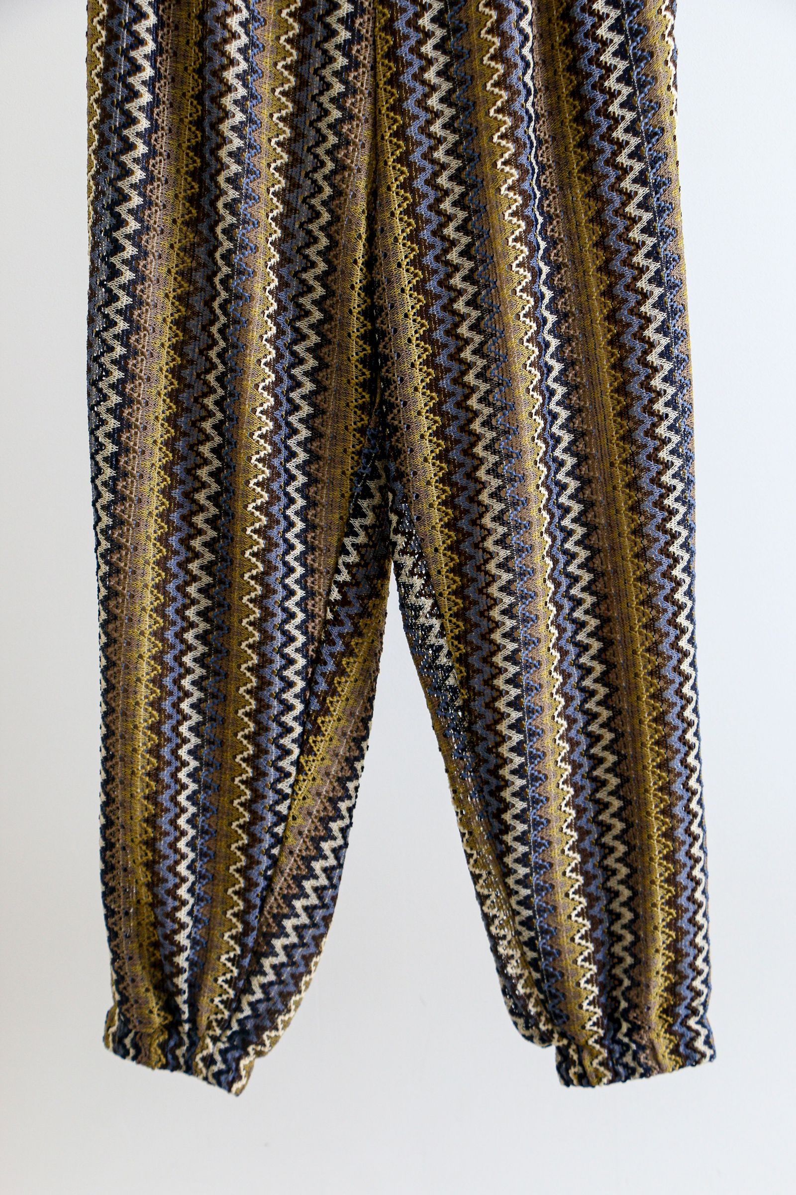 MERELY MADE - Hmong hoa Knit jogger pants MASTARD / ニットジョガー