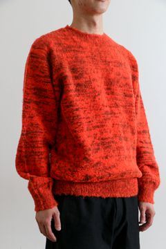 KOHEN SHAGGY DOG KNIT PULLOVER / 24ORANGE / 英国羊毛 / カシミヤ / シャギーニット