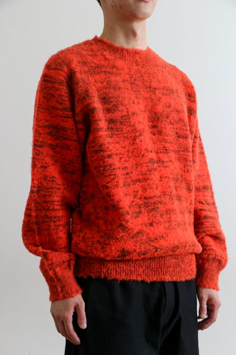 KOHEN SHAGGY DOG KNIT PULLOVER / 24ORANGE / 英国羊毛 / カシミヤ / シャギーニット