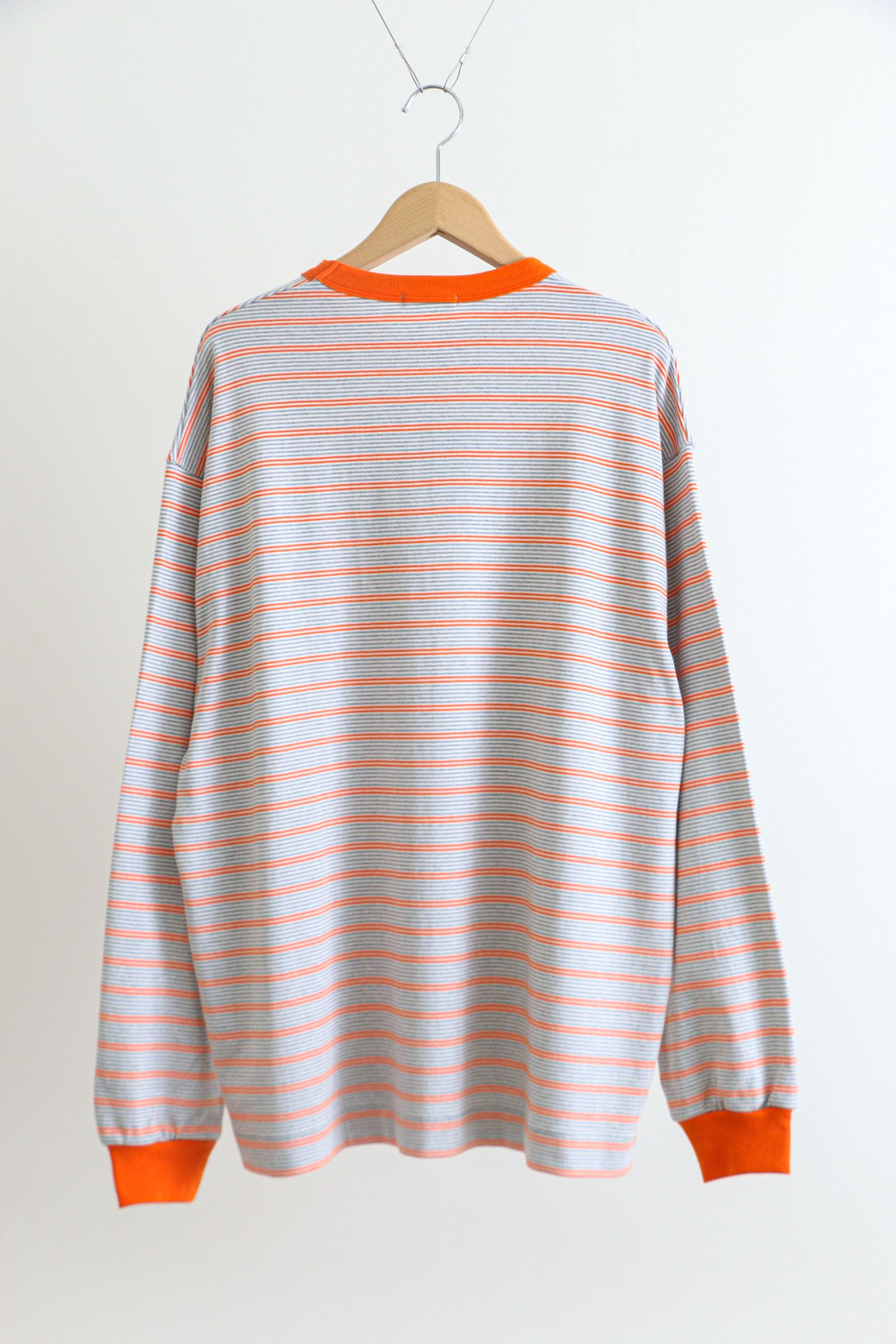 UNIVERSAL PRODUCTS - Multi Border L/S T-shirt Orange / ボーダー