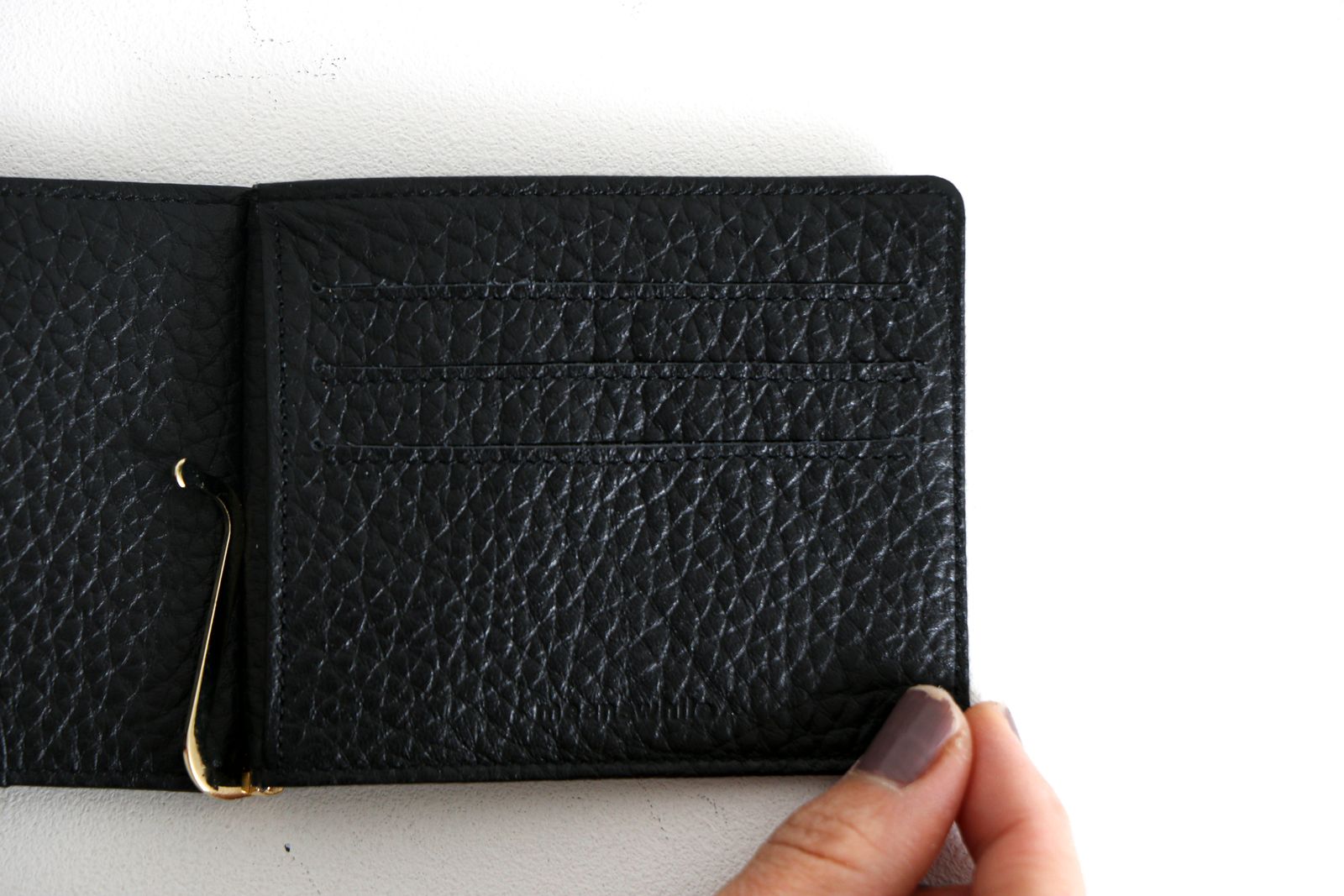 meanswhile - LEATHER MONEY CLIP (BLACK) / マネークリップ / 財布 | koko