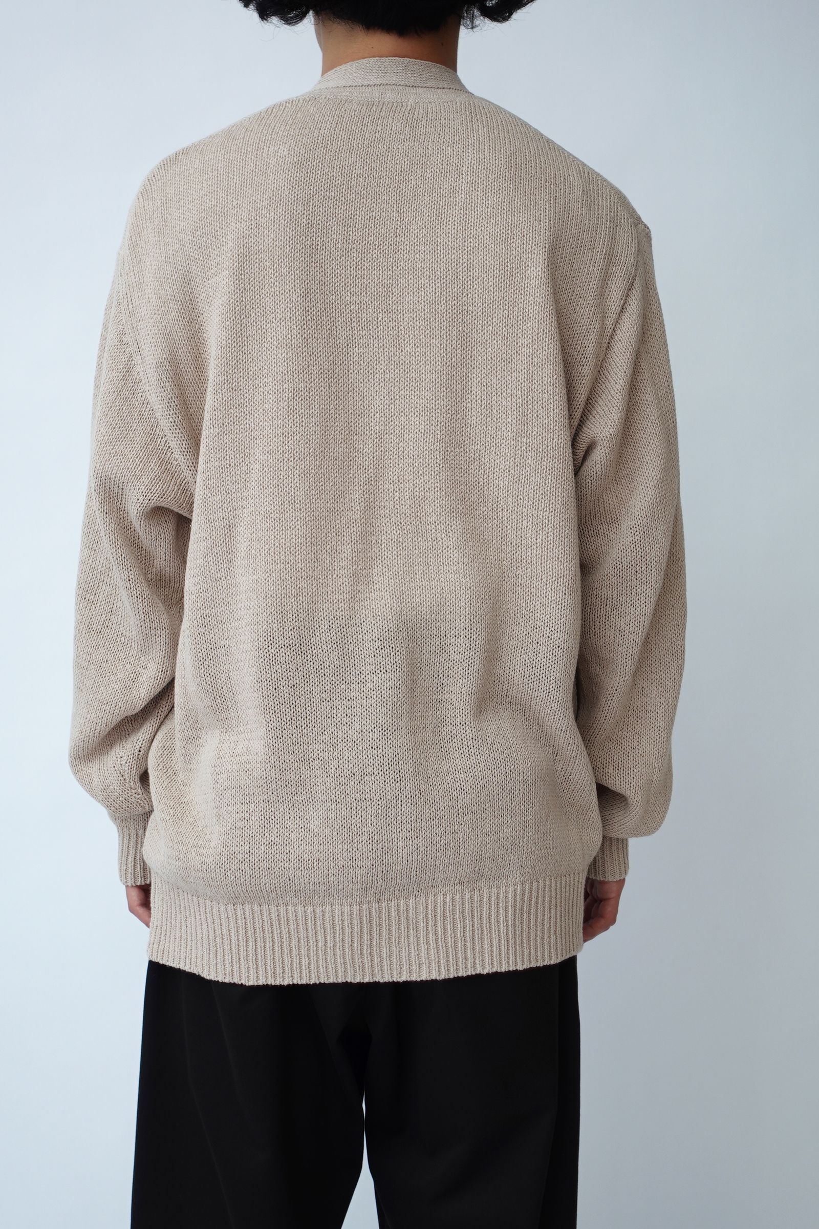 UNIVERSAL PRODUCTS - Dry Cotton Knit Cardigane BEIGE | koko