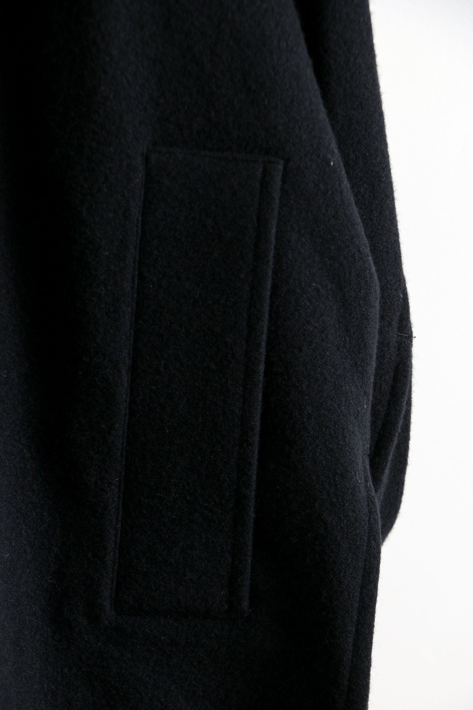 I - Cashmere Wool Over Shirt Black | koko