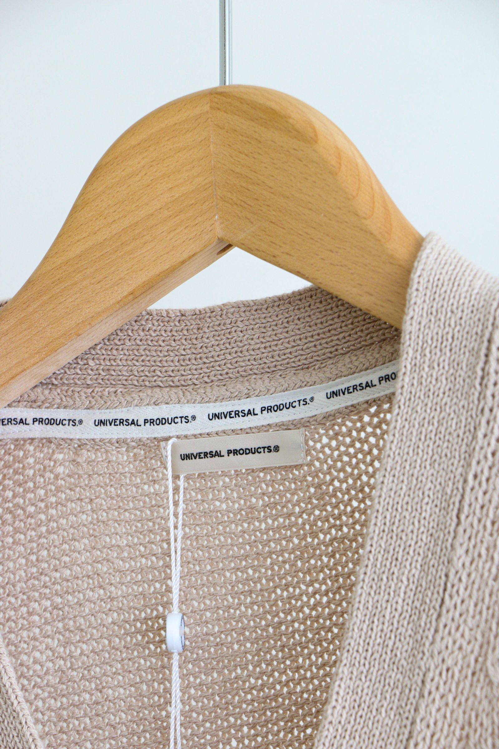 UNIVERSAL PRODUCTS - Dry Cotton Knit Cardigane BEIGE | koko