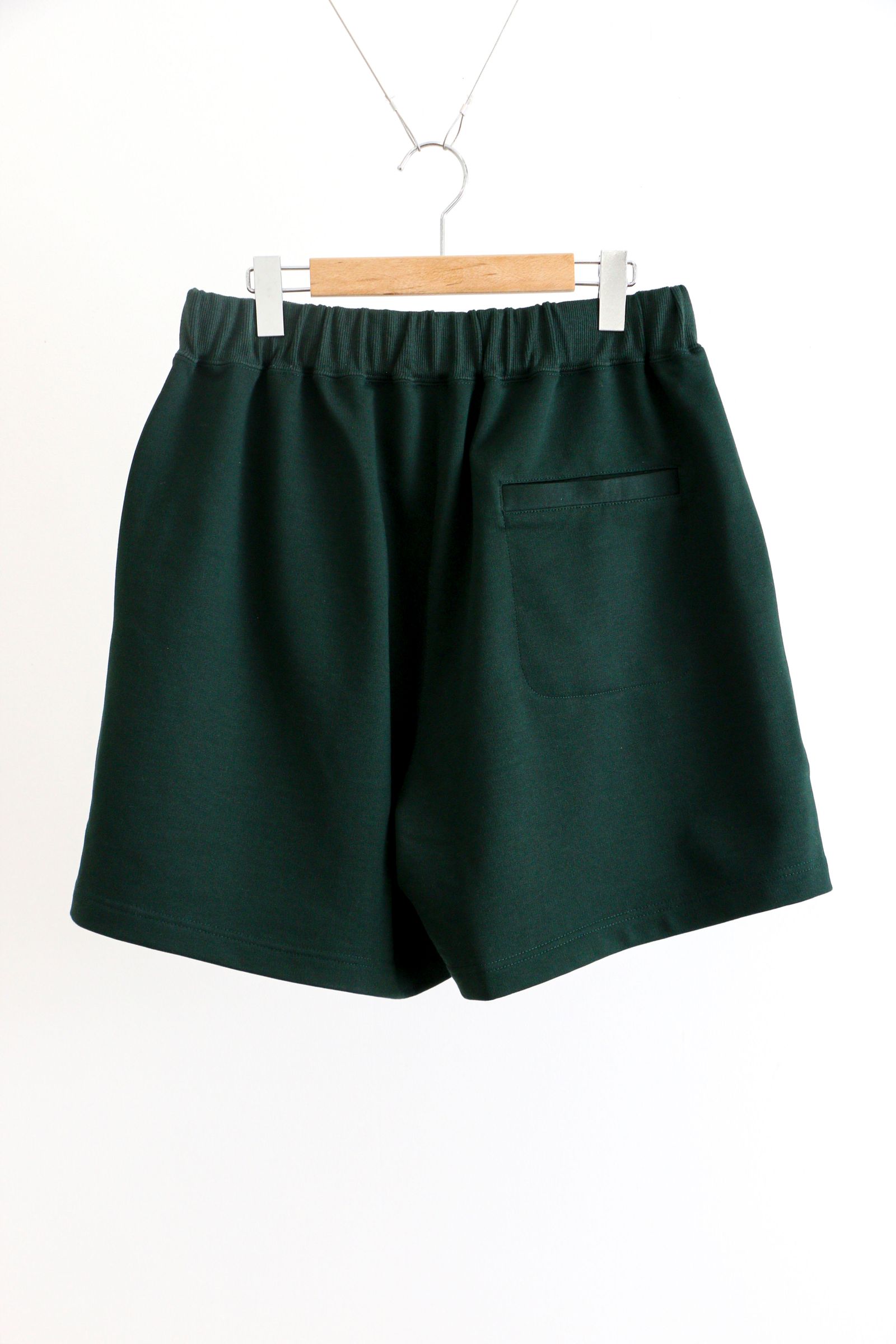 is-ness - WIDE SWEAT SHORTS GREEN / ワイドスウェットショーツ