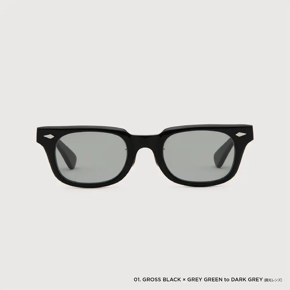 NOCHINO OPTICAL - ONDA 01. GROSS BLACK × GREY GREEN TO DARK GREY 