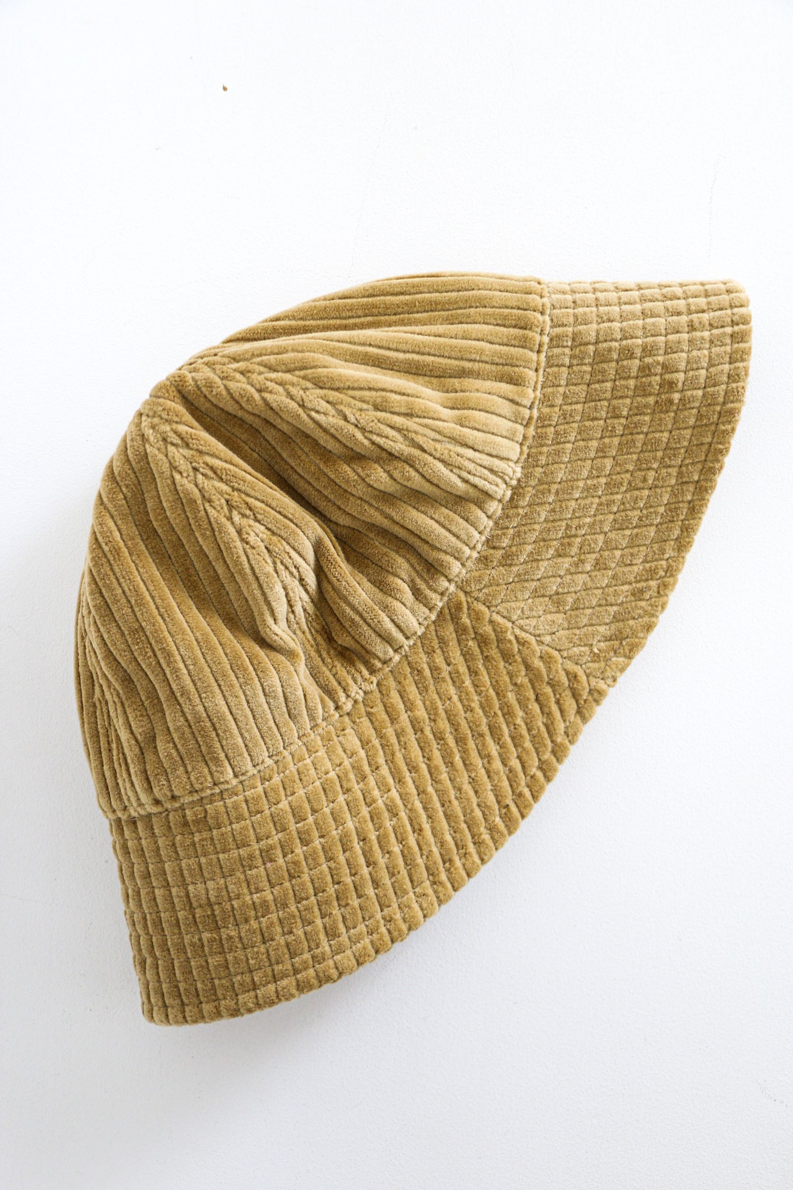 MASACA HAT × KIIT COTTON STRIPE VELVET SAILOR HAT YELLOW BEIGE - フリーサイズ