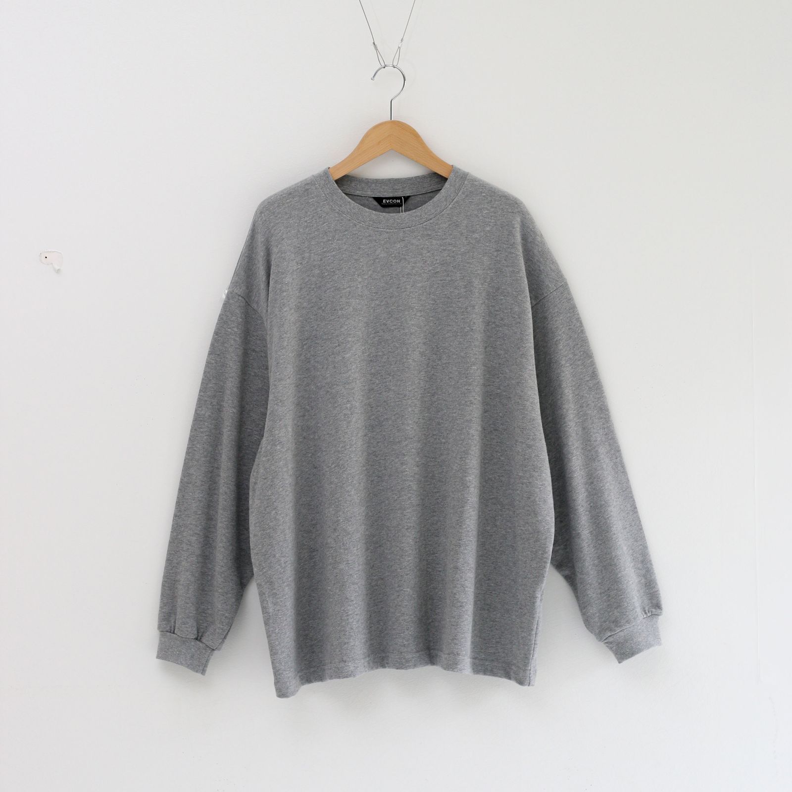 EVCON - WIDE L/S T-SHIRT GRAY / ワイドシルエット / ロングスリーブTシャツ | koko