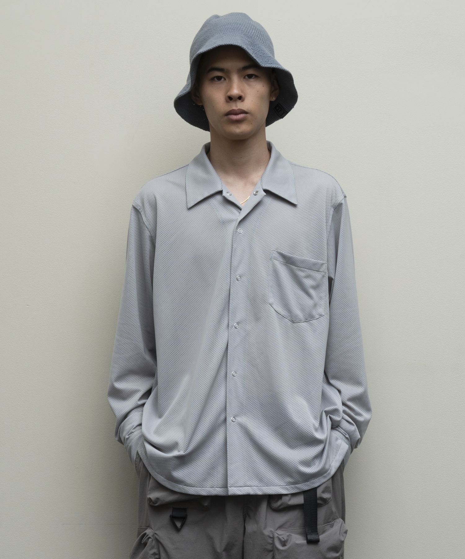 bal - MESH LS SHIRT Gray | koko