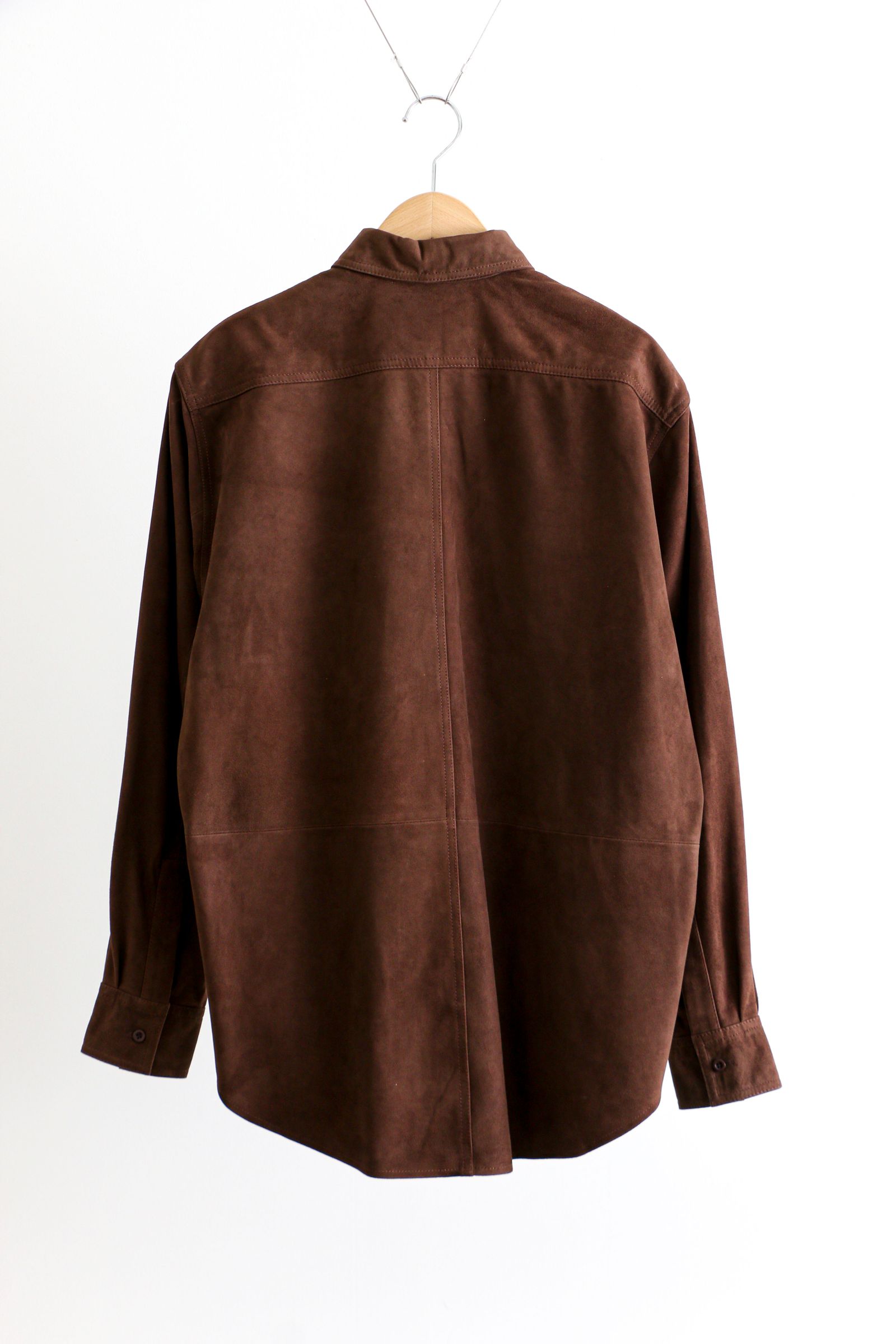 SEVEN BY SEVEN - LEATHER SHIRTS - Goat suede - Brown / レザー