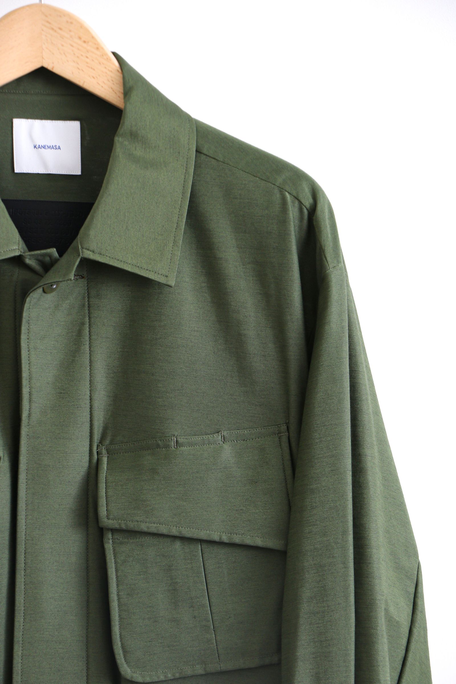 Typewriter High Gauge Jersey Fatigue Jacket MILITARY GREEN / ミリタリー /  ファティーグジャケット - 2