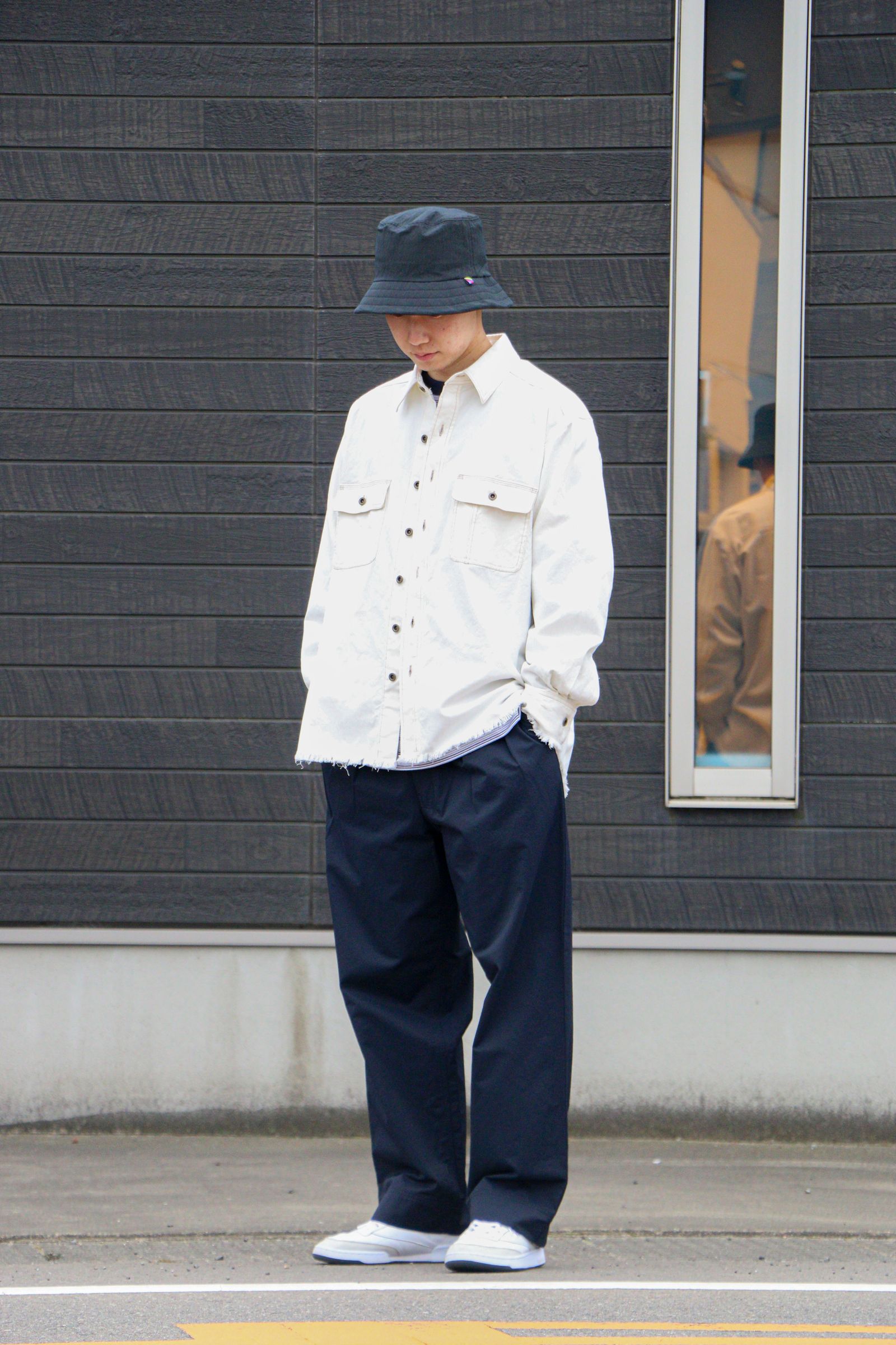 KIIT - FRINGE WORK SHIRT JKT / OFF WHITE / フリンジワークシャツ