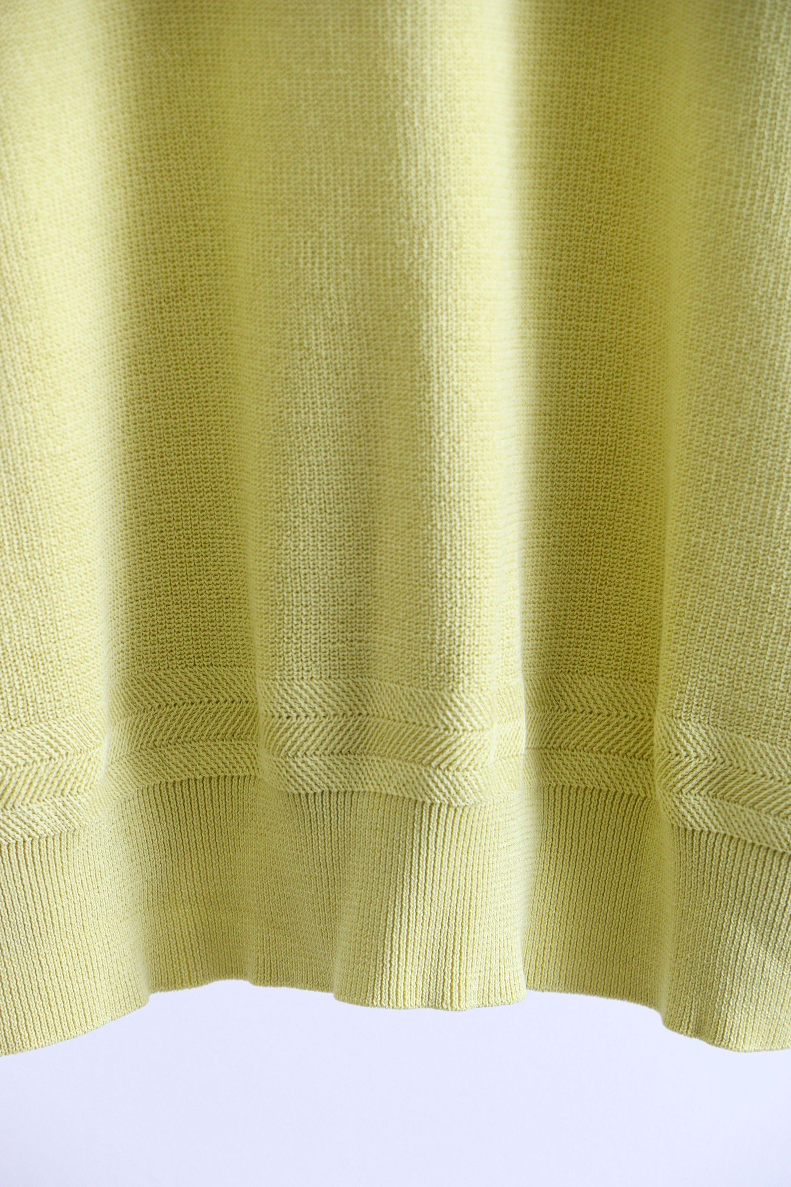 ULTERIOR - HARD TWISTED COTTON SKIPPER Yellow / セーター / ニット