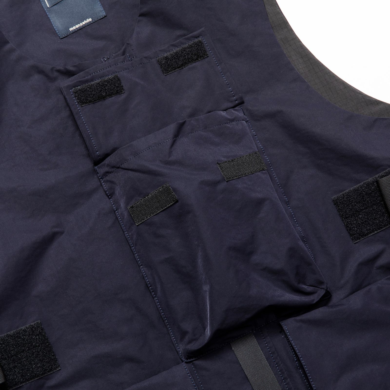 meanswhile - CRISP NYLON BODY ARMOR VEST D.NAVY | koko