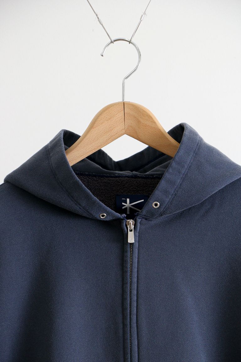 KANEMASA PHIL. - MAX Weight Brushed Hoody NAVY OZ / フーディー 