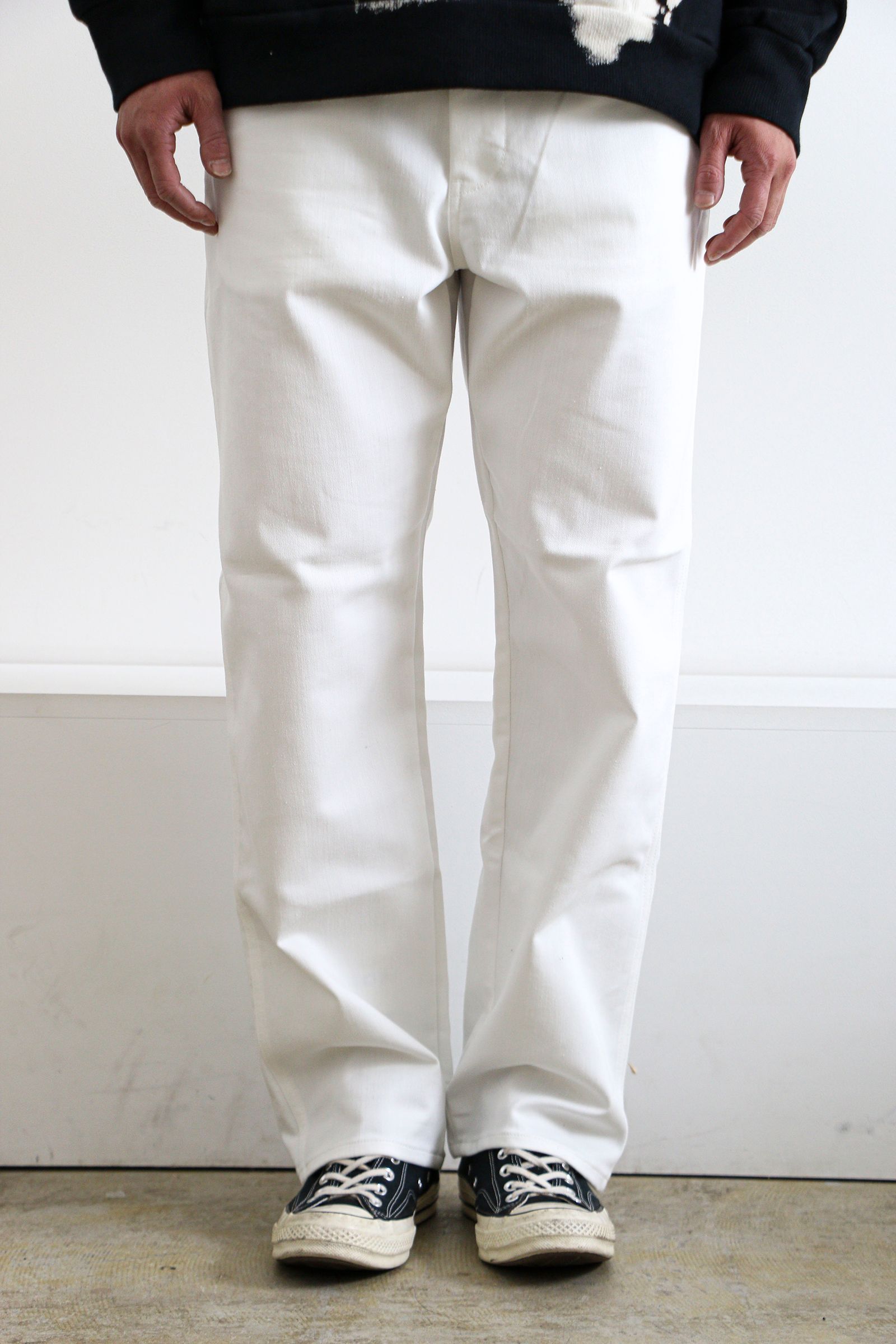SON OF THE CHEESE 5pkt Painter Pants WHITE