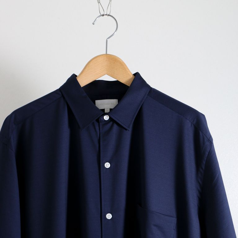 KANEMASA PHIL. - 46G Atmosphere SS Shirt NAVY/ シャツ / ネイビー  