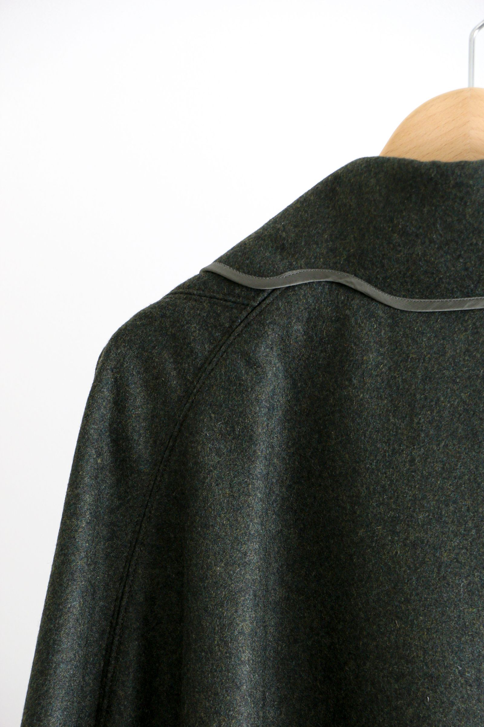 tac:tac - LIGHT MELTON - PIPING TRENCH COAT KHAKI | koko