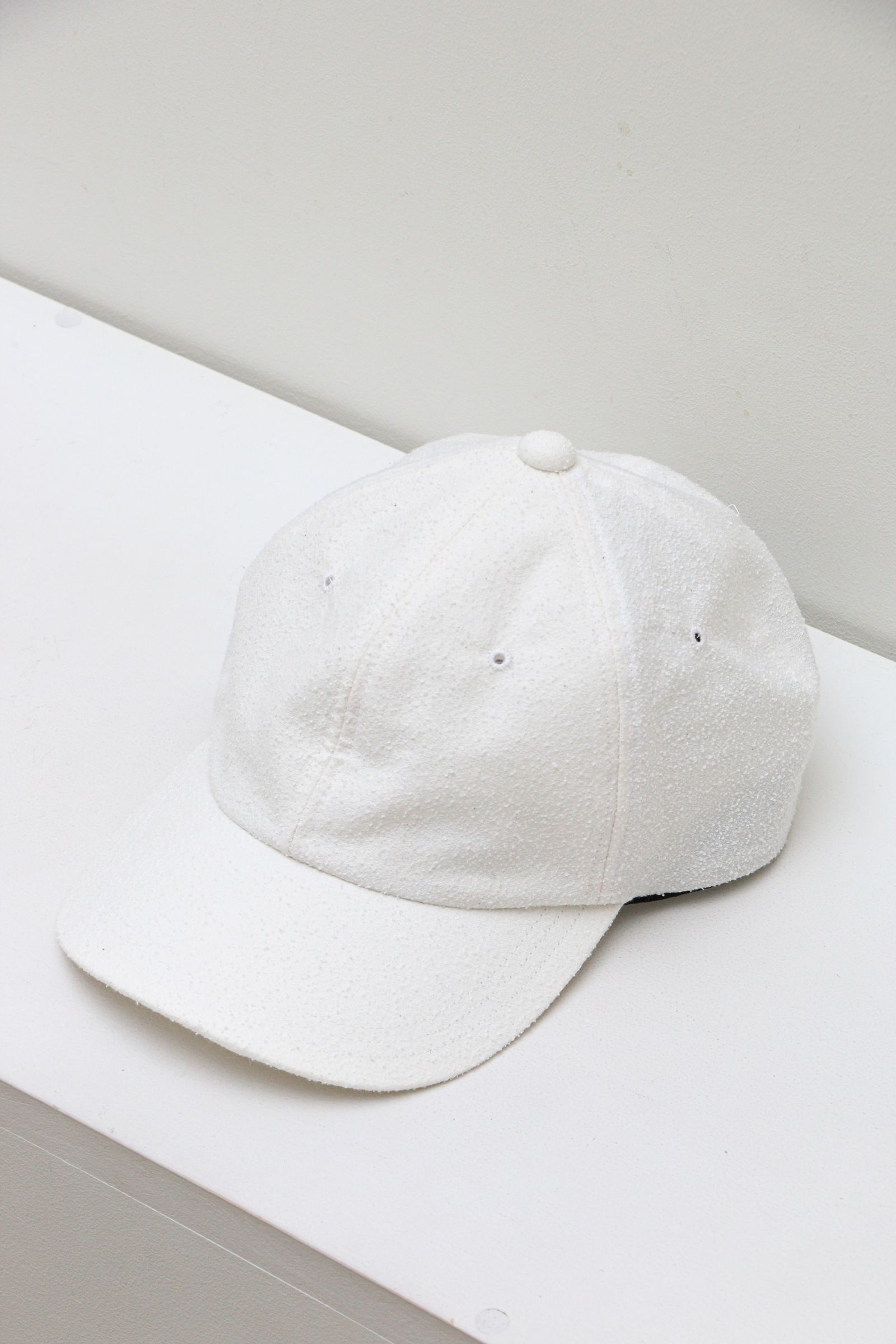 meanswhile - IMITATION SUEDE 6PANEL CAP OFF White | koko