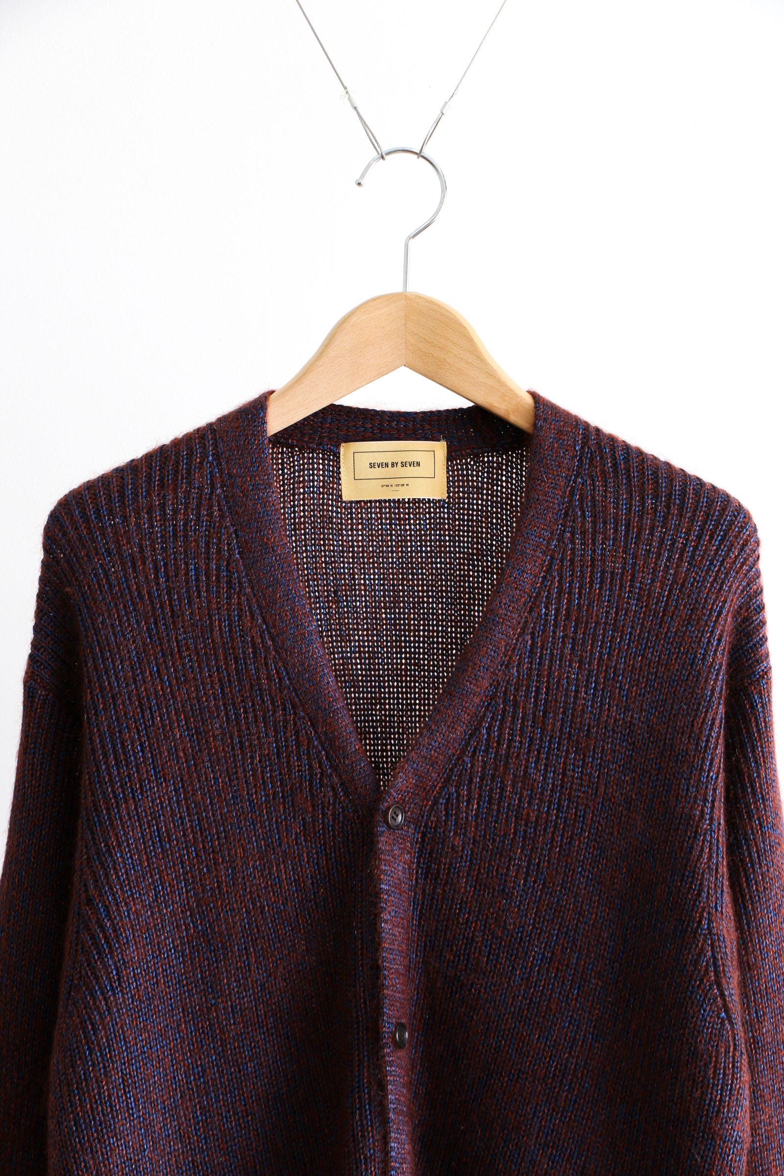 SEVEN BY SEVEN - KNIT CARDIGAN - Silk Mohair - / ニット