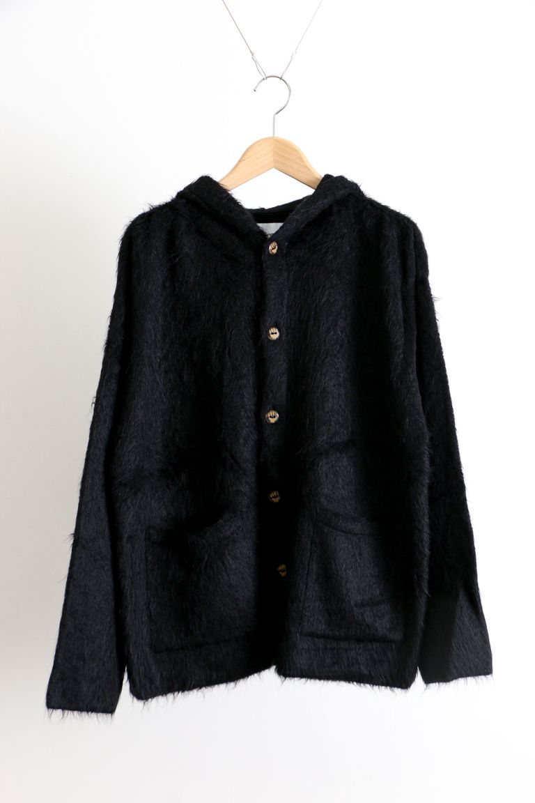 THE INOUE BROTHERS - Suri Hoody Cardigan Black / フーディー  