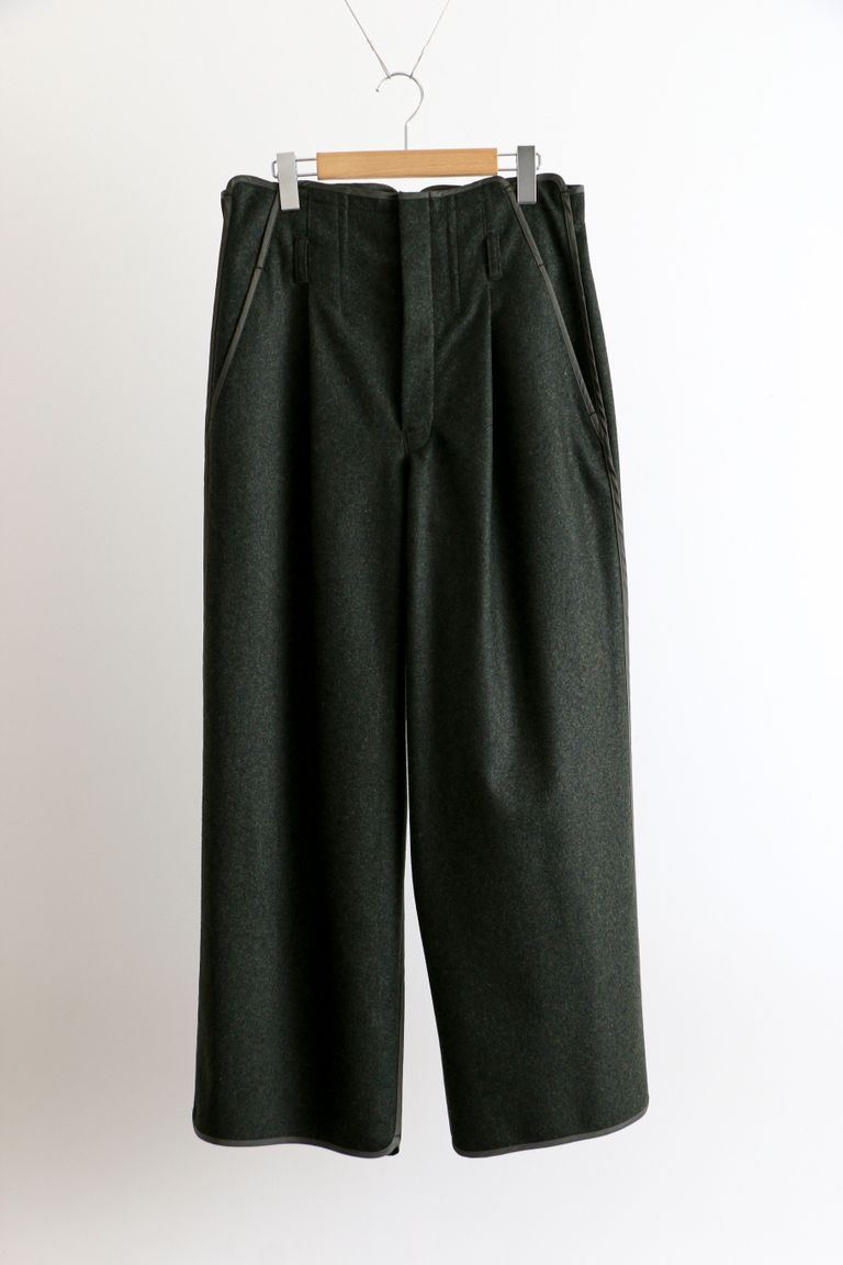 tac:tac - LIGHT MELTON- PIPING PANTS KHAKI | koko