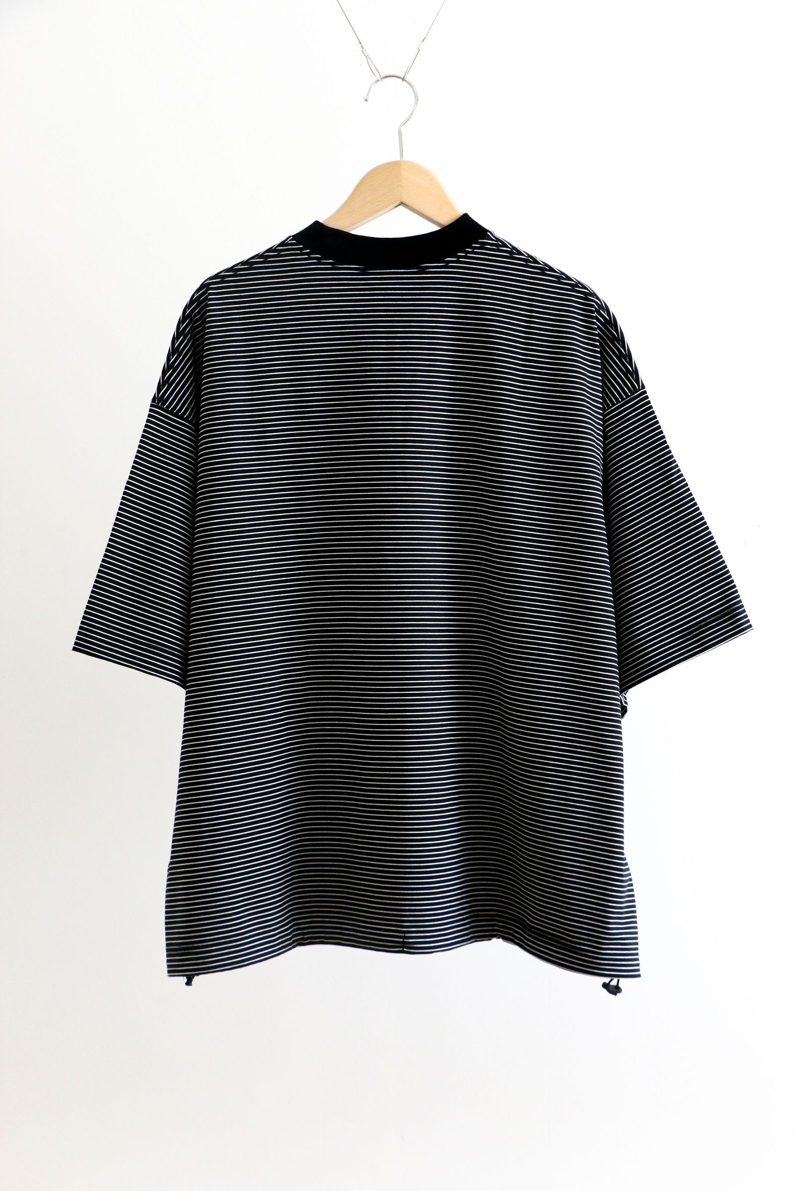 is-ness - BALLOON T SHIRT BLACK x WHITE / バルーンTシャツ