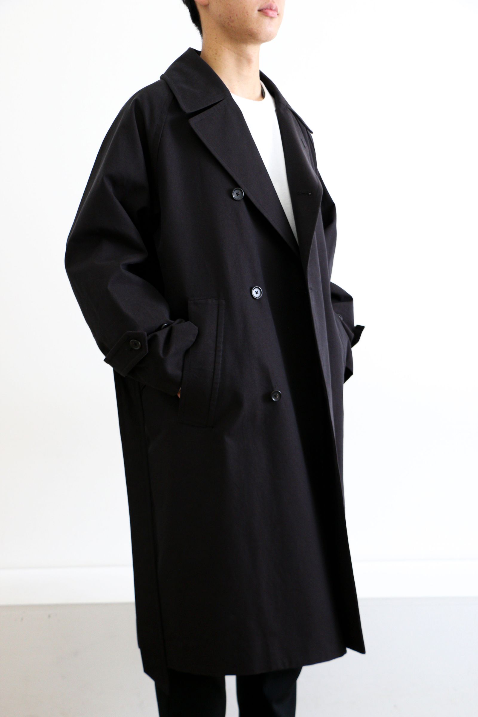 倉庫直送 ULTERIOR CHAMBRAY GABARDINE OVER COAT 3 | kyocanoco