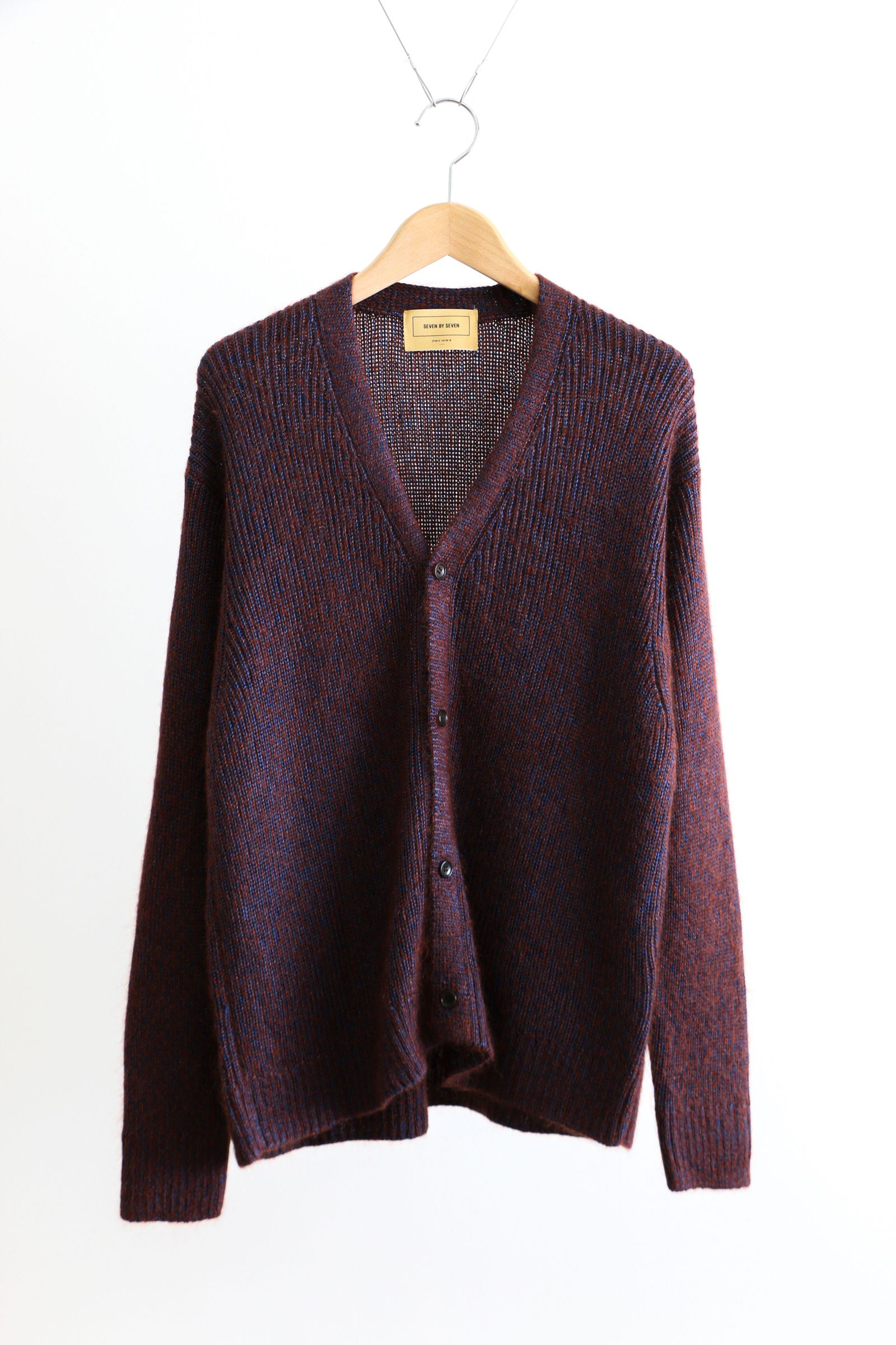 SEVEN BY SEVEN - KNIT CARDIGAN - Silk Mohair - / ニット