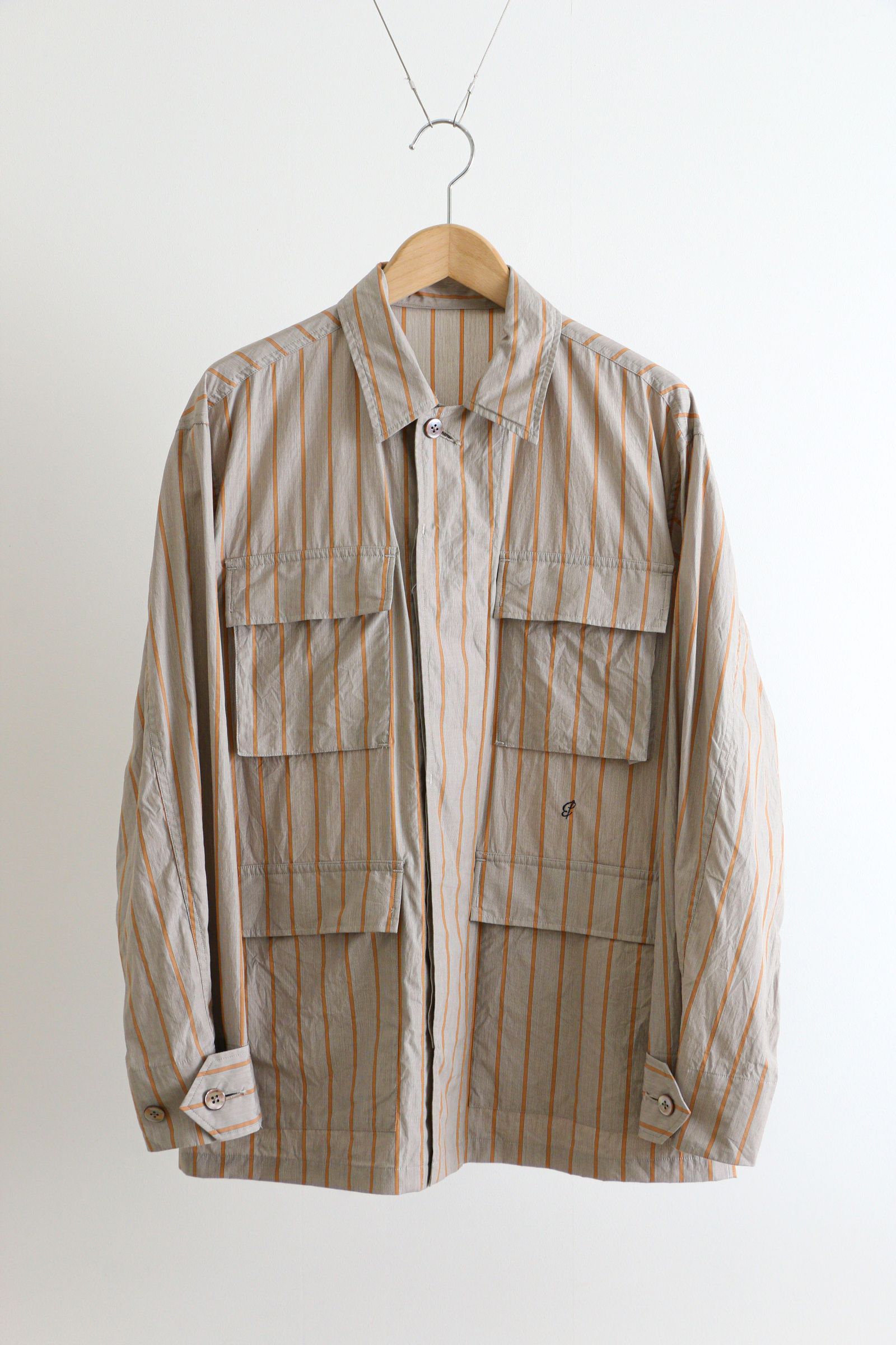 BDU SHIRT JACKET BROWN × OCHER - 1