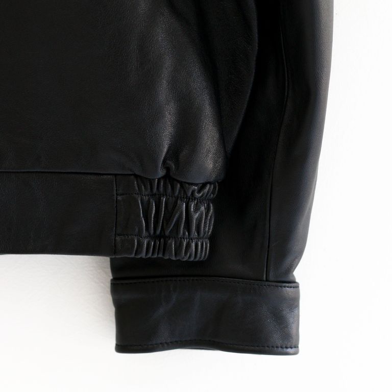 UNIVERSAL PRODUCTS - GOAT LEATHER DRIZZLER JACKET BLACK / ゴート 
