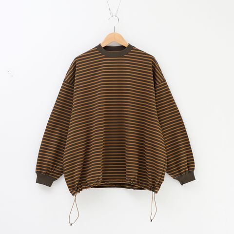 is-ness 凛々しく イズネス リラックスワイドスウェットパンツ ブラウン M