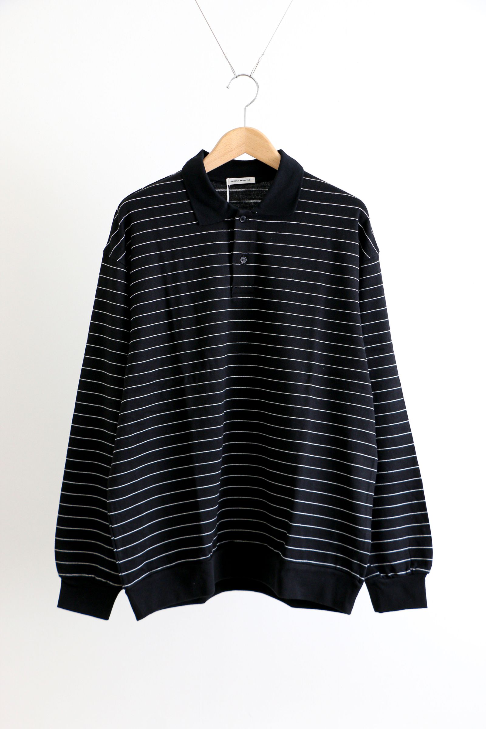 WEB限定】 ユニバーサルプロダクツ Border L/S Polo ポロシャツ