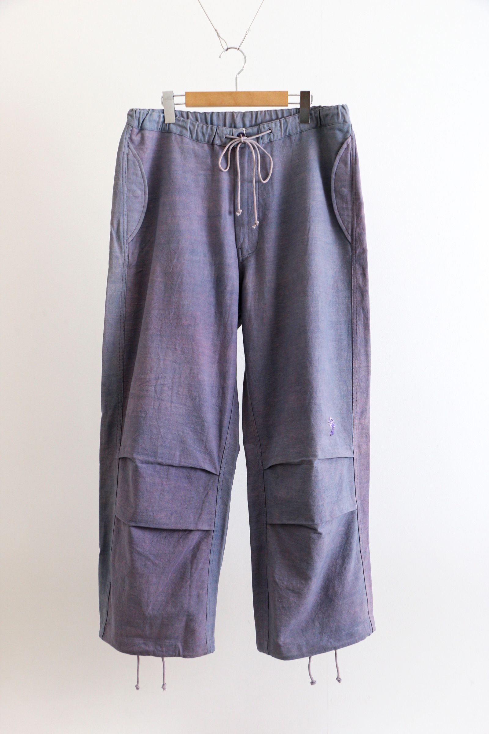 Story mfg. Paco Pants - Purple Slub / オーガニック / ワイドパンツ / カーゴパンツ - S