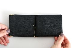 meanswhile - LEATHER MONEY CLIP (BLACK) / マネークリップ / 財布 | koko