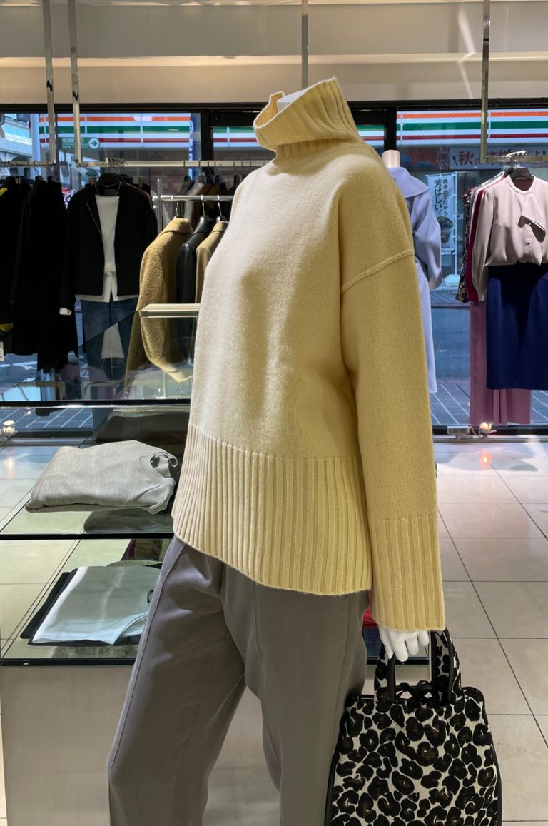 uncrave - MERINO WOOL HIGHNECK KNIT/メリノウールハイネックニット