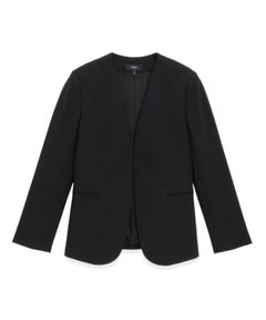 Admiral Crepe Lindrayia Jacket B ( ブラック)トリアセテート /ノーカラー / 裏地有り / 通年 / 01-6104100