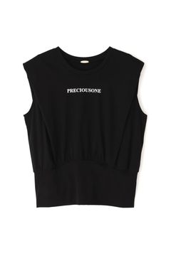 [URBAN PRECIOUS] PRECIOUSONE Tシャツ (ブラック) / 綿 100% / ウォッシャブル / ストレッチ / 0314260711