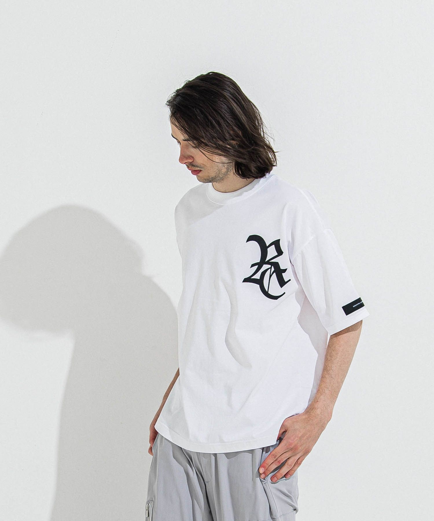 RC OVER  TEE  (WHITE) コットン / 定番RCロゴ/ UVカット / オーバーサイズ / RC36-T-006
