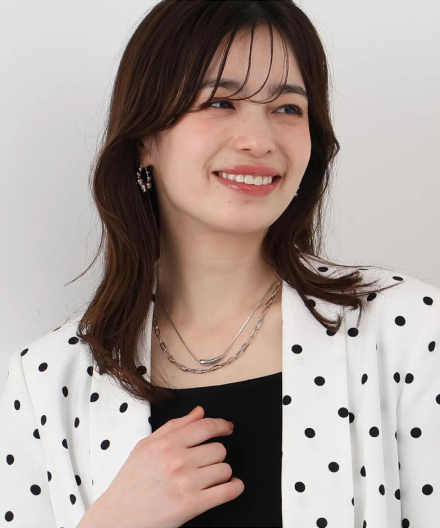 2連チェーンネックレス(シルバー)2点セット/0316190205