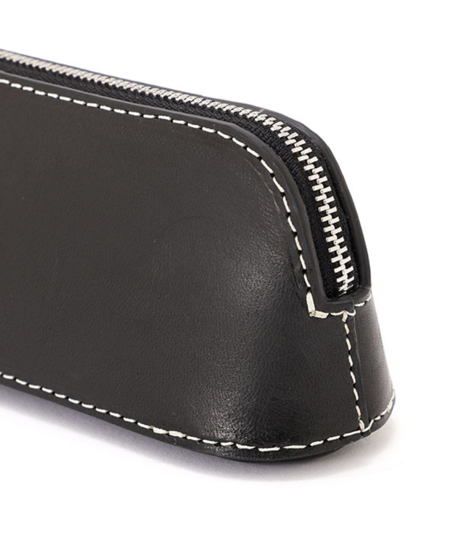 タンドレザージップサングラスケース (BLACK) 牛革 / ジップ仕様 / ロゴ刻印 / ストラップ取外し可能 /1226279130