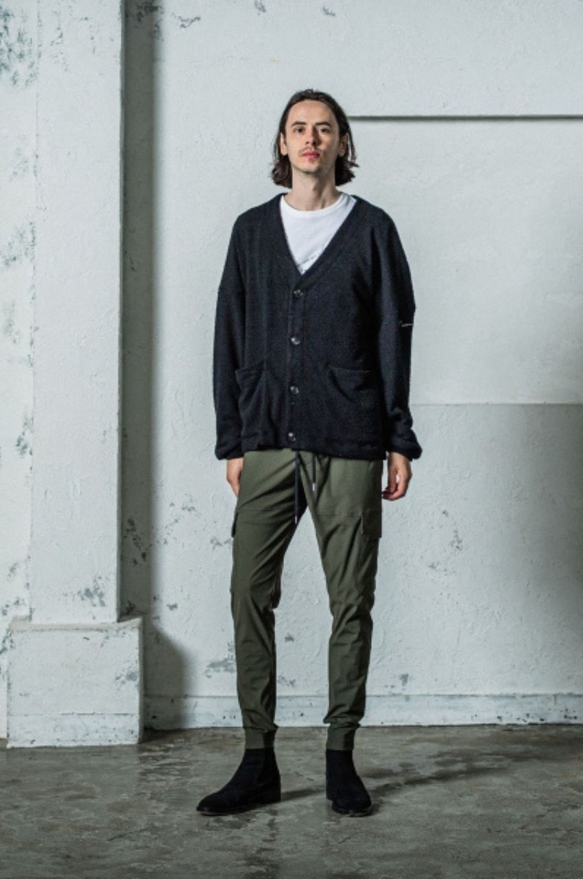MOLE YARN PILE C/D (black) ポリエステル / モールパイル素材 / オーバーサイズ / RC35-C-004
