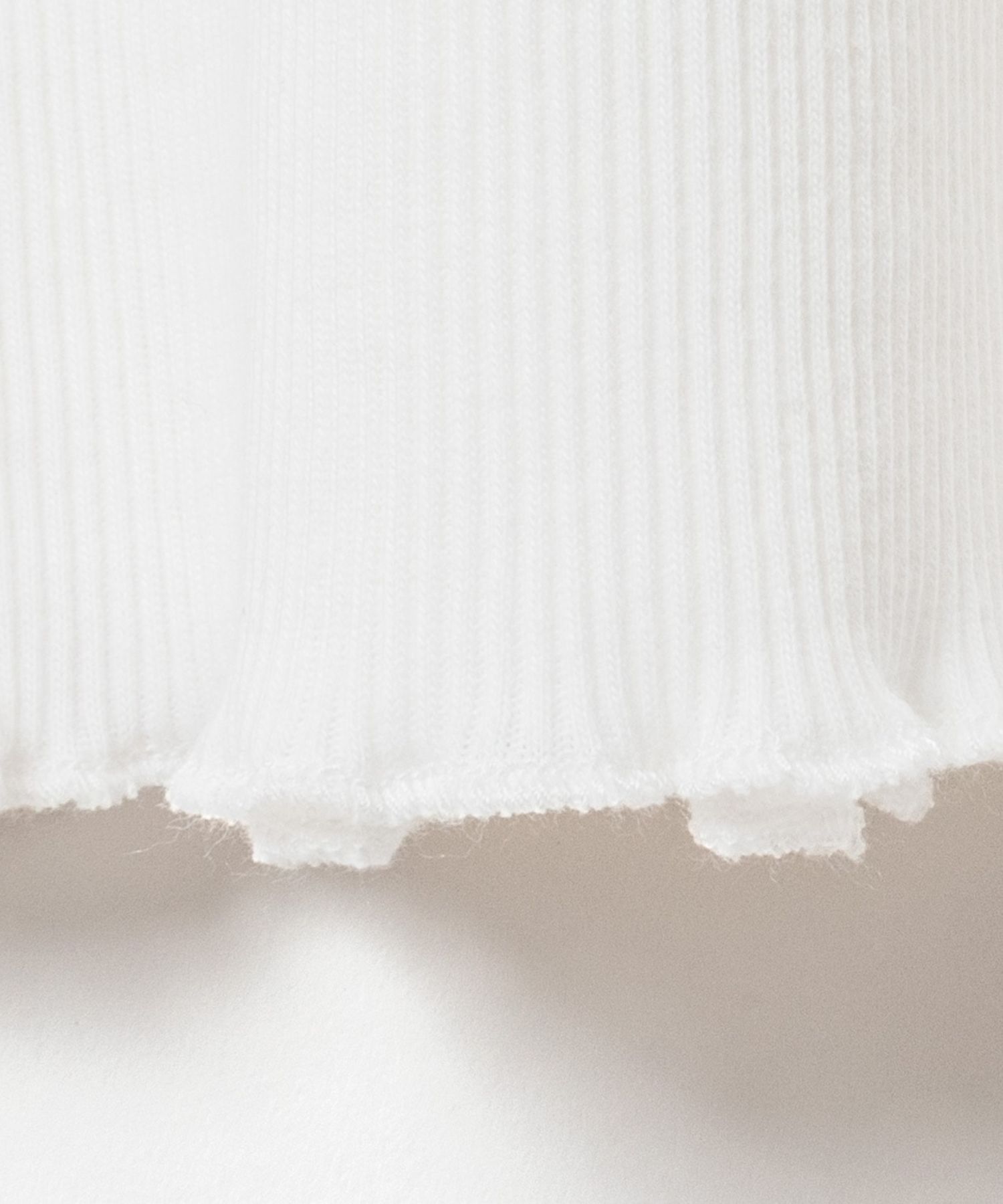 [Harriss × Keiko Okamoto] Cut-rib long turtleneck sweater ( Lemon Yellow )綿 / ロングタートルネック / メローロック / 手洗可 / OK252-45231