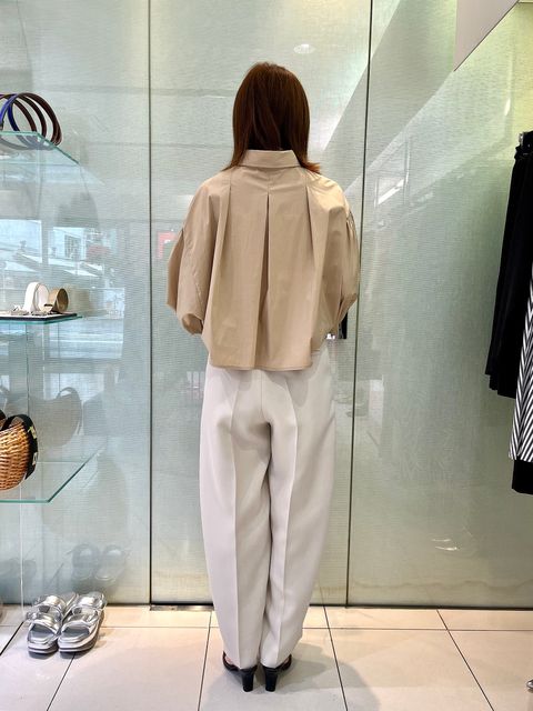 #【ELENDEEK×MIESROHE】クロップ丈シャツ×ゆったりタックパンツ✨✨