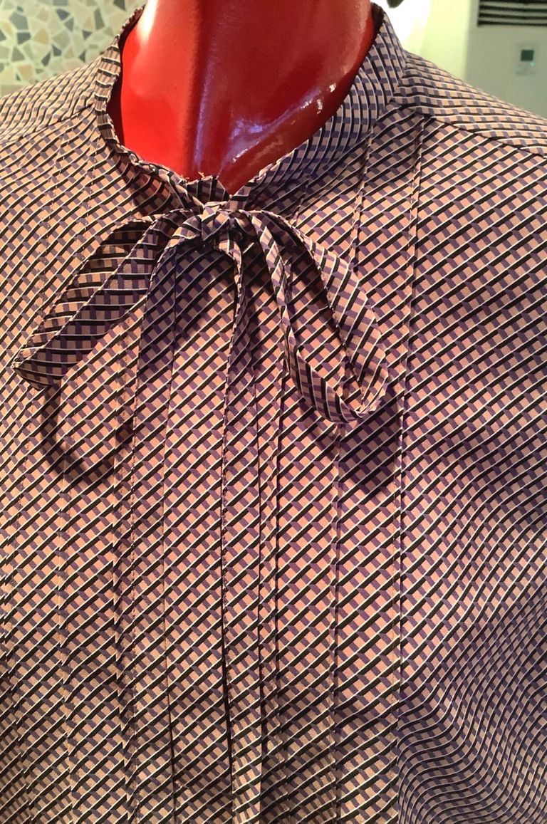TOMORROWLAND - KIKA DIAGONAL PRINT BOWTIE BLOUSE/キカダイアゴナル TOMORROWLAND - KIKA DIAGONAL PRINT BOWTIE BLOUSE/キカダイアゴナル