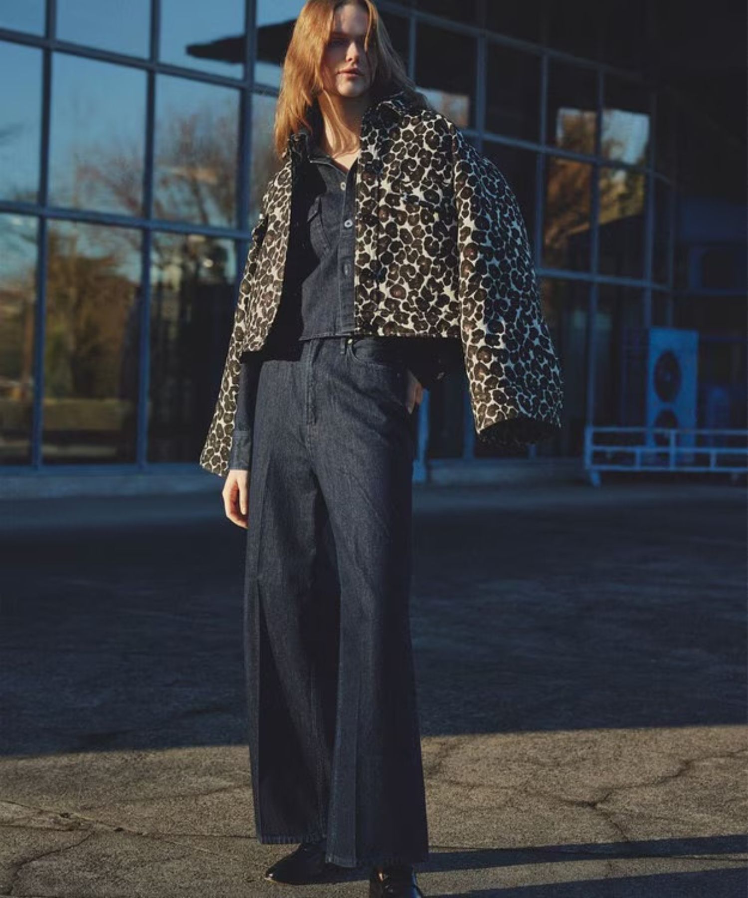 THE SISTER デニムパンツ upper hights × uncrave(リジット)綿 / ワイドシルエット / ハイウエスト / ウォッシャブル / PRUVLS0203