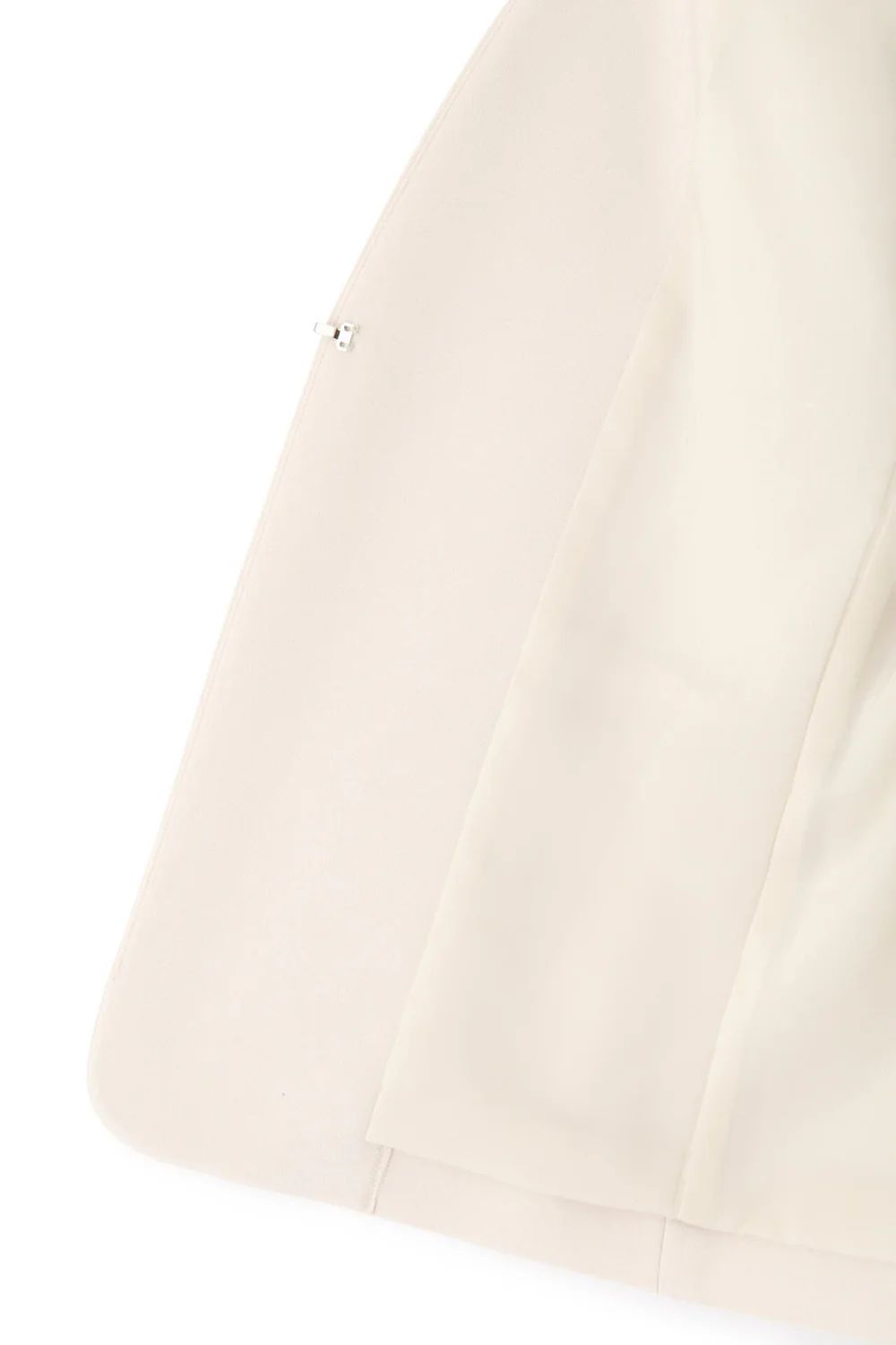 オックスノーカラージャケット (ベージュ) / ポリエステル・レーヨン / ストレッチ / 0315150316