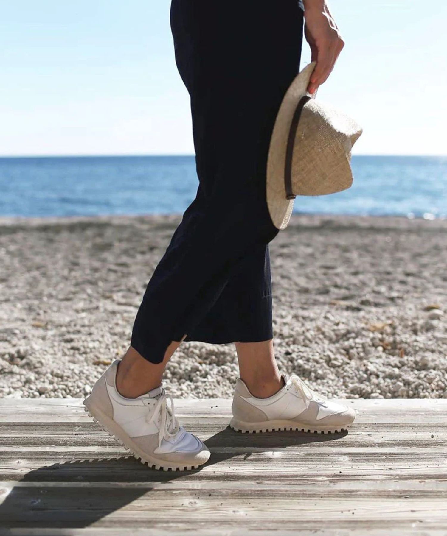 MARATHON LEATHER(ALL WHITE) / 紐あり / TRAIL SOLE / 軽量