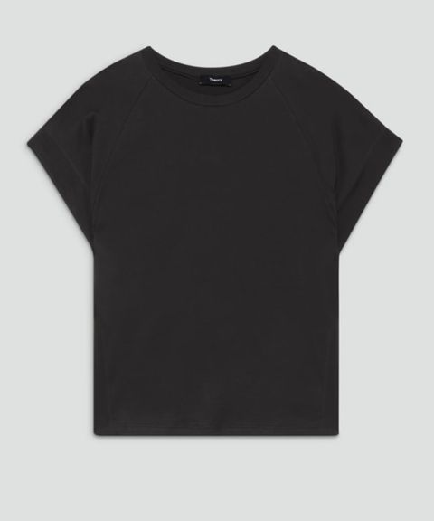 【超美品】Theory 半袖トップス ブラック サイズS 2025年最新】Theory luxe カラー：ブラック系 半袖(Tシャツ)の